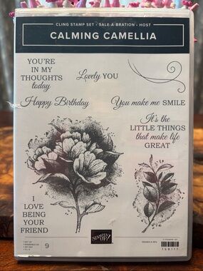 Stampin' Up! Calming Camellia Cling Stamp Set